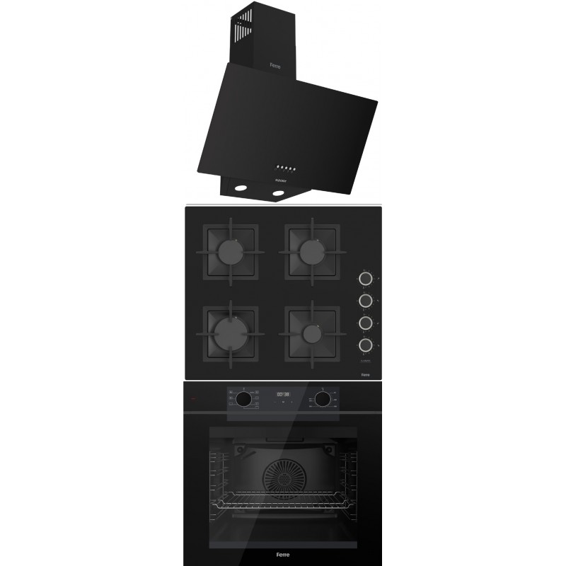 FERRE DİJİTAL SİYAH ANKASTRE SET