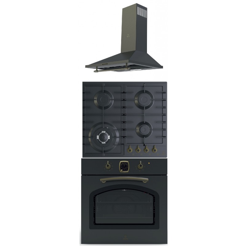 NARTE RETRO SİYAH ANKASTRE SET