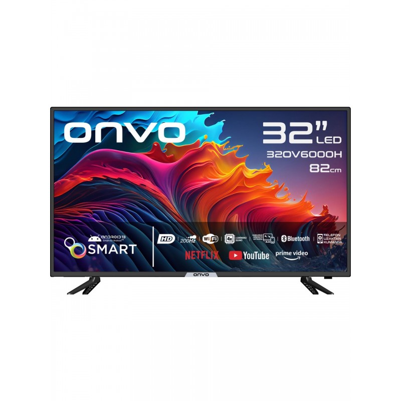 Onvo 32" 81 Ekran Uydu Alıcılı Frameless Android 13 Smart LED TV