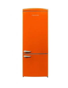 VESTEL RETRO TURUNCU 70 CM KOMBİ TİPİ NO FROST BUZDOLABI