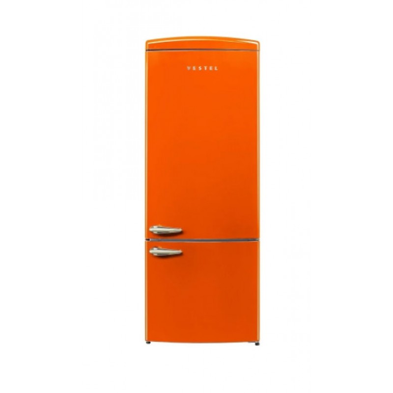 VESTEL RETRO TURUNCU 70 CM KOMBİ TİPİ NO FROST BUZDOLABI